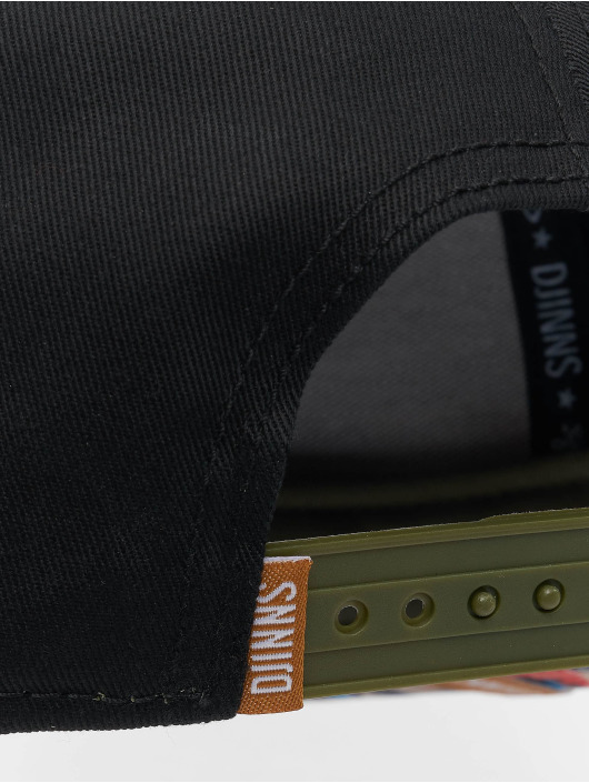 Djinns Snapback Caps 6P Aztec musta