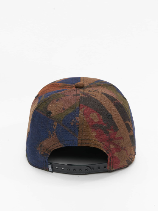 Djinns Snapback Caps 6 Panel Truefit Artyabstract oranžový