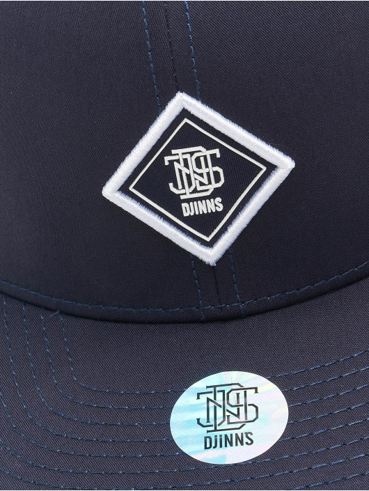 Djinns Snapback Caps 6 Panel Truefit 2.0 Brushed Twill sininen