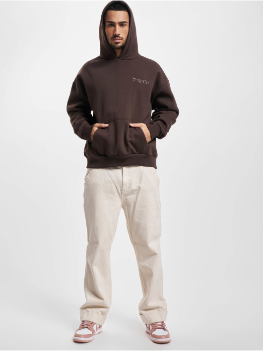 Dropsize Felpa con cappuccio Heavy Oversize marrone
