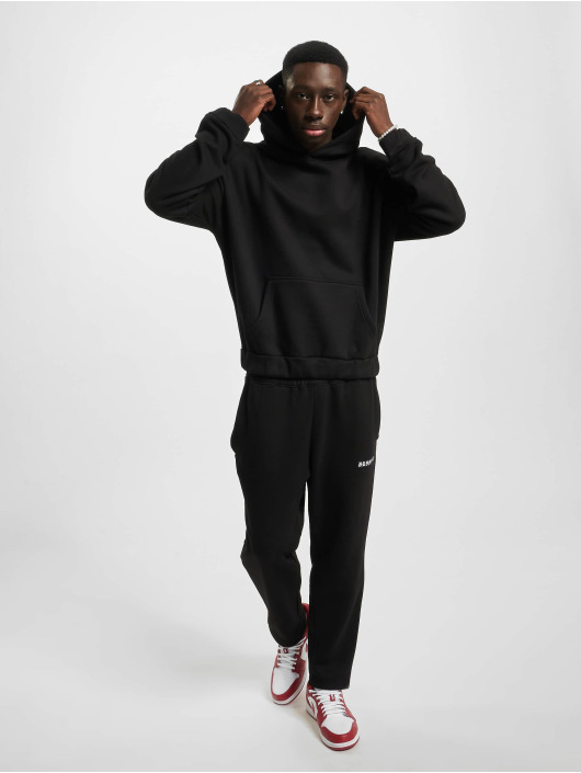 Dropsize Hoodie Heavy Oversize Rubber Patch black