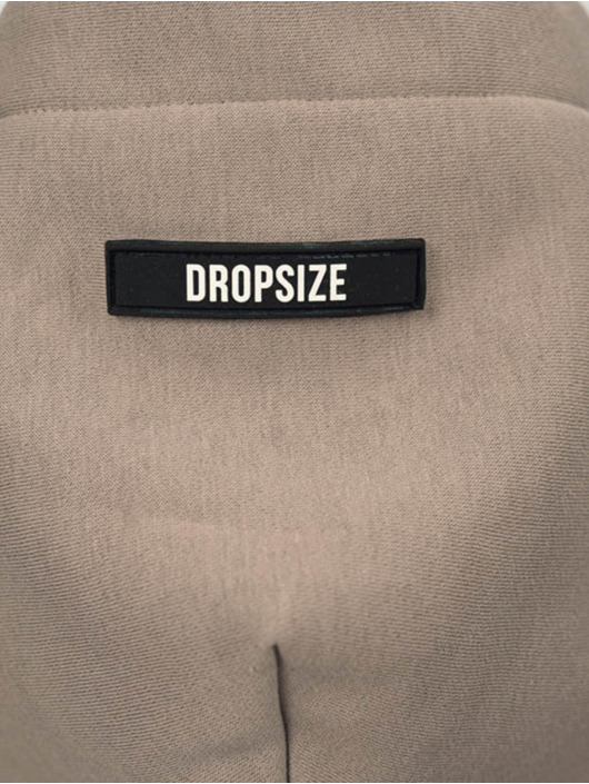 Dropsize Hoodie Heavy Oversize Rubber Patch brown