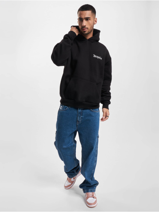 Dropsize Hoodie Heavy Oversize Logo Backprint svart