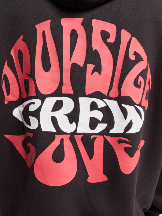 Dropsize Hoodie Heavy Oversize Crew Love svart