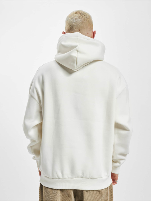 Dropsize Hoodie Heavy Oversize Scuba Blue Puffer Print white