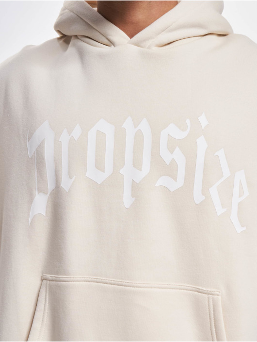 Dropsize Hoody Logo Design beige