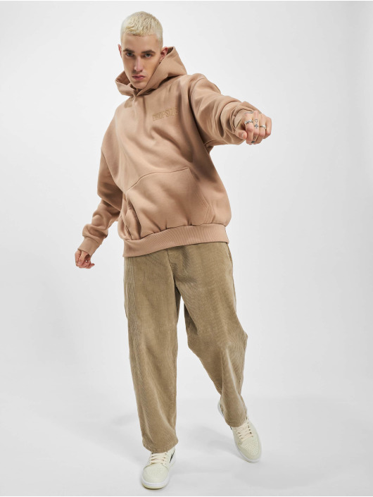 Dropsize Hoody Heavy Oversize Print beige