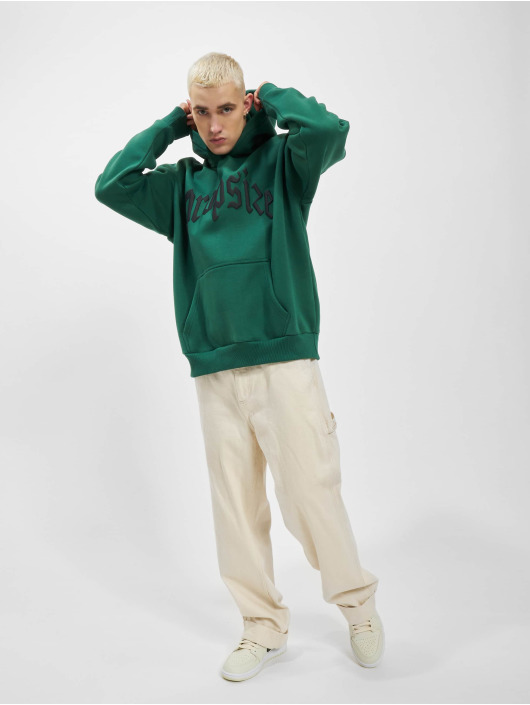 Dropsize Hoody Heavy Oversize Puffer Print groen