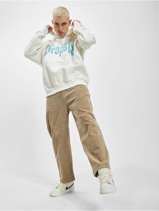 Dropsize Hoody Heavy Oversize Scuba Blue Puffer Print wit