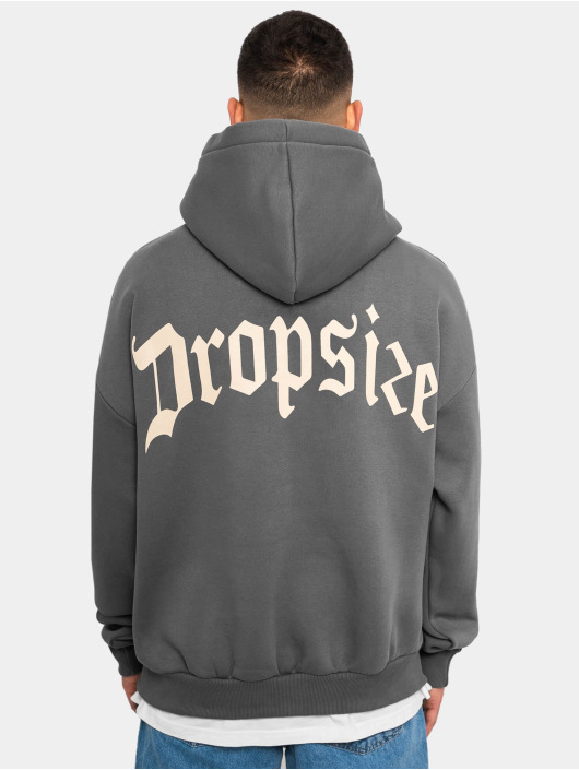Dropsize Hupparit Heavy Oversize Backprint harmaa