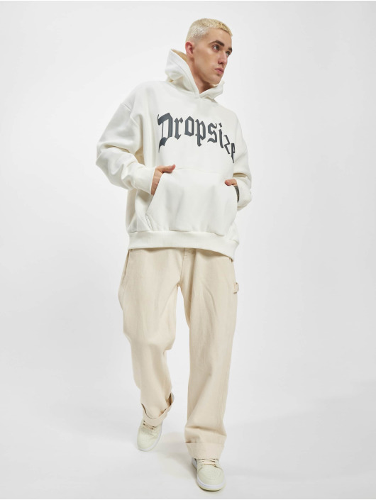 Dropsize Hupparit Heavy Oversize Steel Grey Puffer Print valkoinen