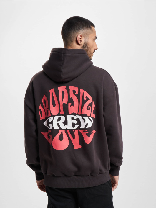 Dropsize Sudadera Heavy Oversize Crew Love negro