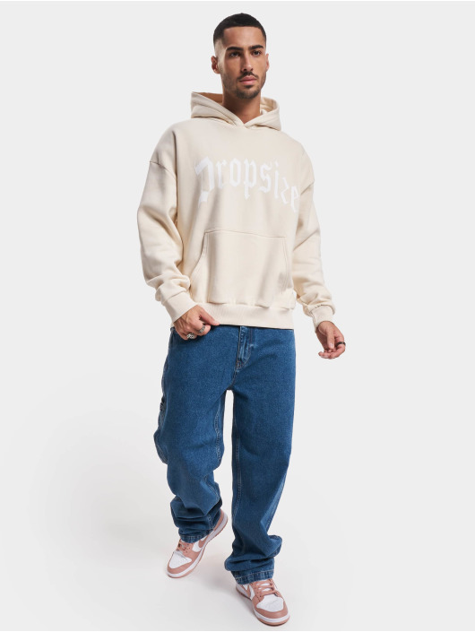 Dropsize Sweat capuche Logo Design beige