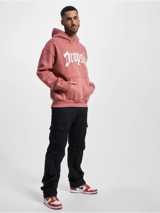 Dropsize Sweat capuche Heavy Oversize Logo Desig rose