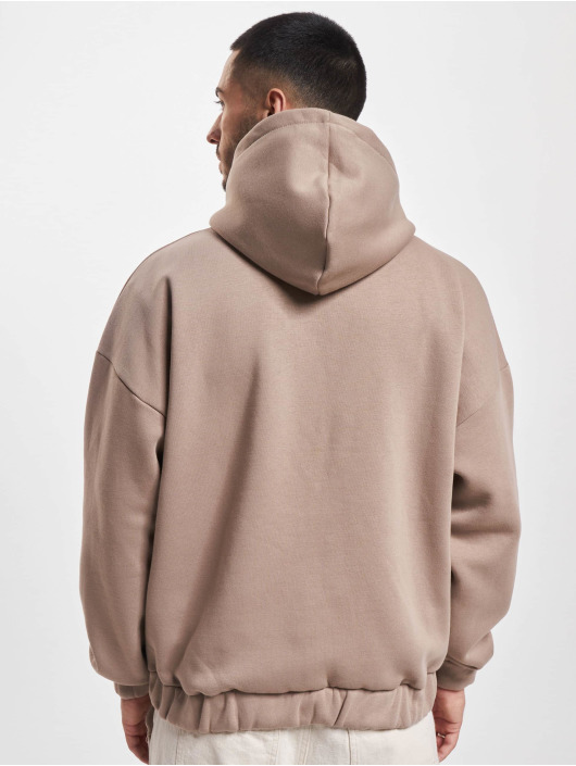 Dropsize Sweat capuche zippé Super Heavy Oversize brun