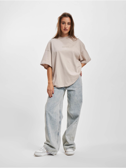 Dropsize T-paidat Heavy Middle Print beige