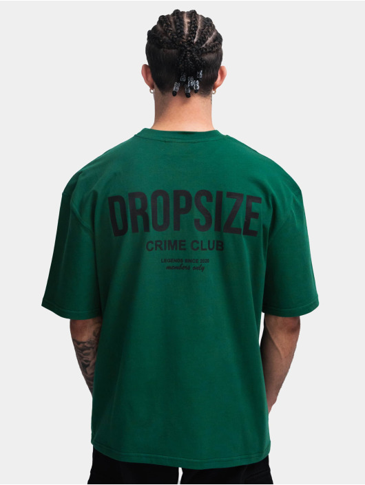 Dropsize T-paidat Heavy Oversize Crime Club vihreä