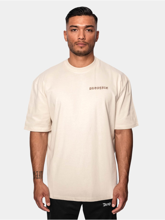 Dropsize T-Shirt Heavy Oversize Crime beige