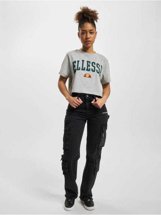 Ellesse Camiseta Mondo Crop gris
