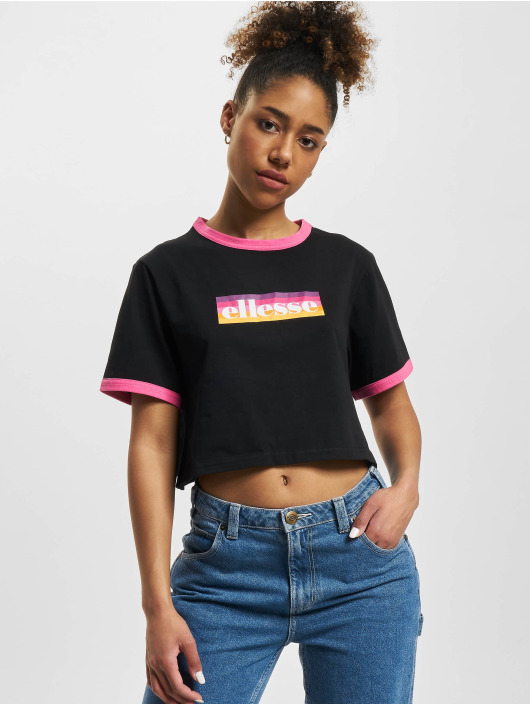 Ellesse Camiseta Filide Crop negro