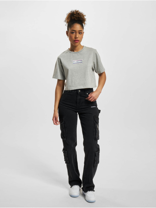 Ellesse t-shirt Hildan Crop grijs
