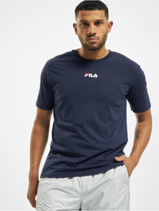 FILA T-shirt Bianco Sayer blu