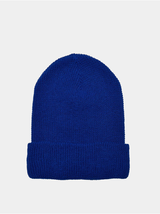 Flexfit Beanie Recycled Yarn Waffle Knit in blau