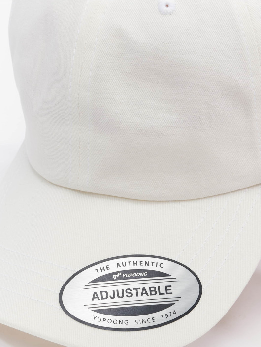 Flexfit Casquette Snapback & Strapback Peached Cotton Twill Dad blanc