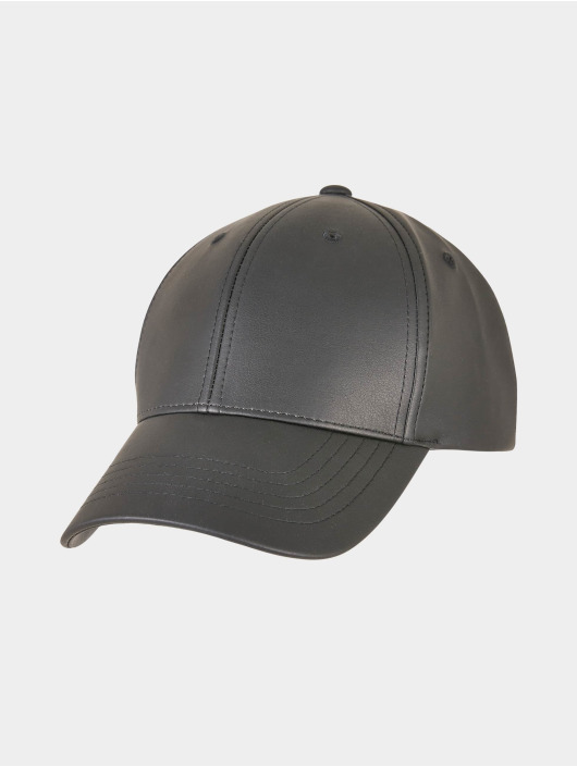 Flexfit Casquette Snapback & Strapback Synthetic Leather Alpha Shape Dad noir