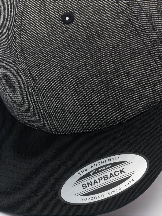 Flexfit Casquette Snapback & Strapback Solid Melange noir