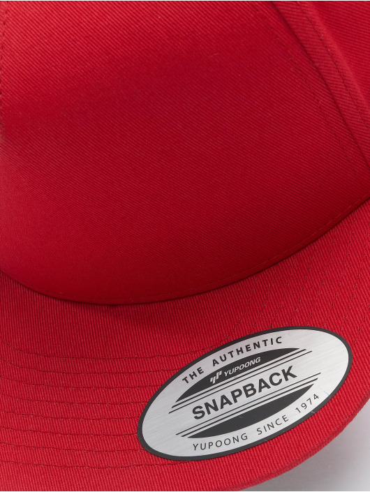 Flexfit Casquette Snapback & Strapback Classic 5 Panel rouge