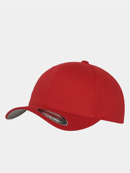 Flexfit Kinder Flexfitted Cap Wooly Combed in rot