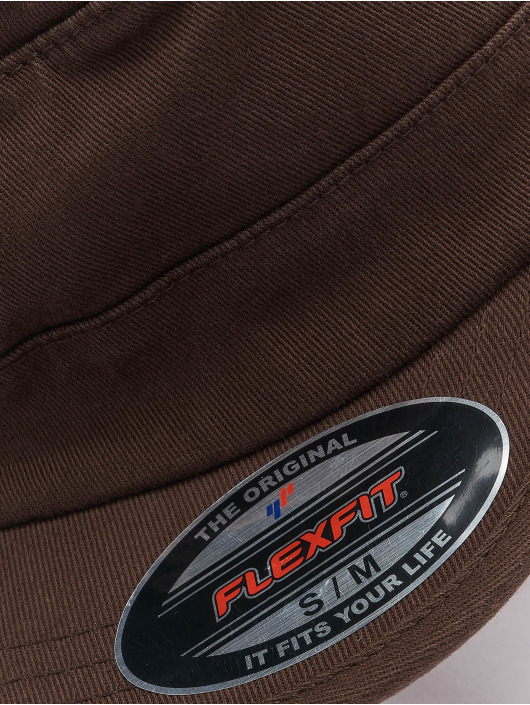 Flexfit Lastebilsjåfør- / flexfitted caps Top Gun Garmet Washed brun