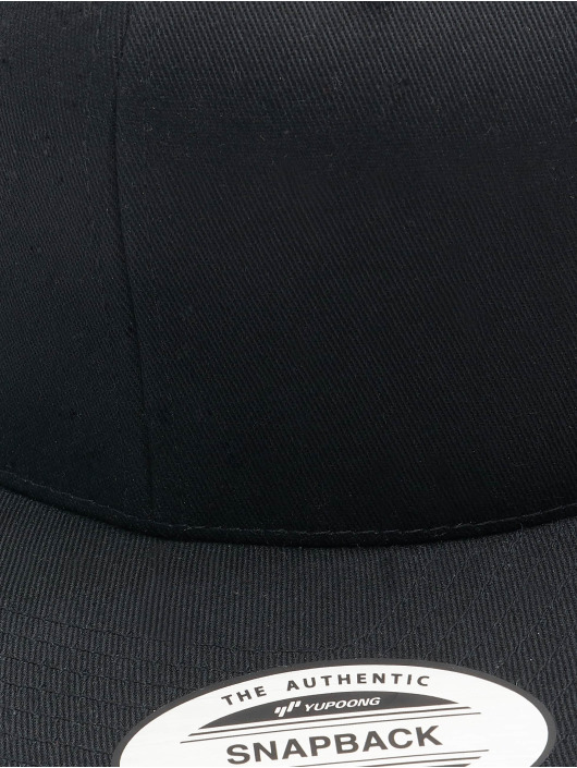 Flexfit Snapback Cap Organic Cotton black