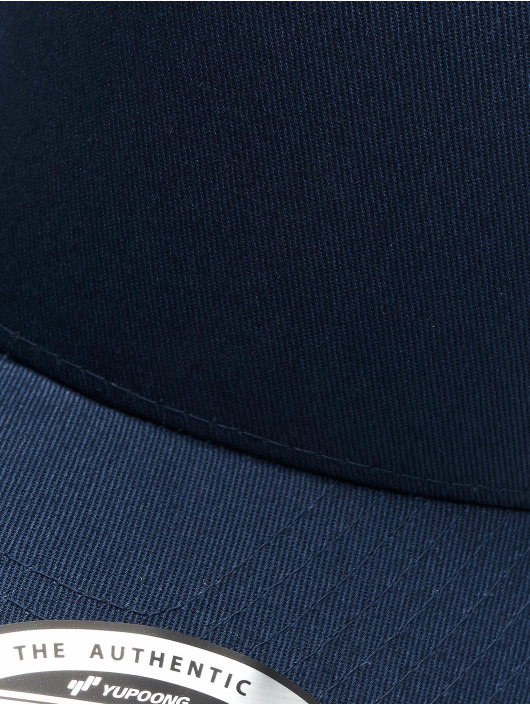 Flexfit Snapback Cap 5-Panel Curved Classic blau