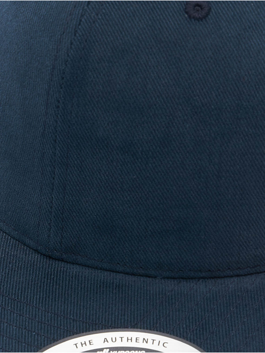 Flexfit Snapback Cap Brushed Cotton Twill Mid-Profile blue