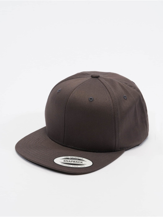 Flexfit Snapback Cap Organic Cotton in grau