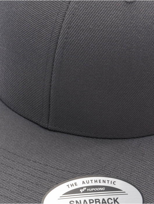 Flexfit Snapback Cap Premium Curved Visor grigio