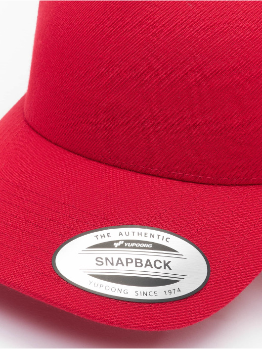 Flexfit Snapback Cap YP Classics 5-Panel Premium Curved red