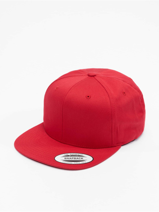 Flexfit Snapback Cap Organic Cotton in rot