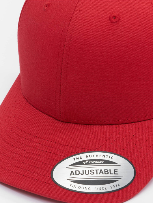 Flexfit Snapback Caps Curved Classic czerwony