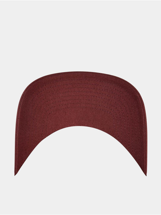 Flexfit Snapback Caps 5-Panel Curved Classic red