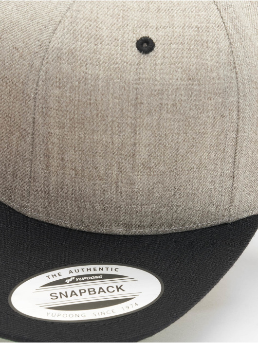 Flexfit Snapback Caps Classic Two Tone szary