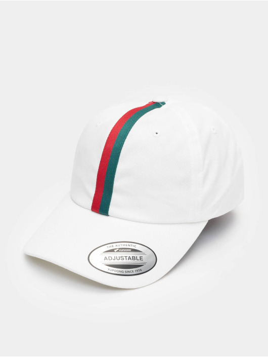Flexfit Snapback Caps Stripe Dad Hat valkoinen