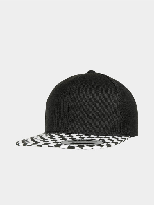Flexfit Snapback Caps Checkerboard čern