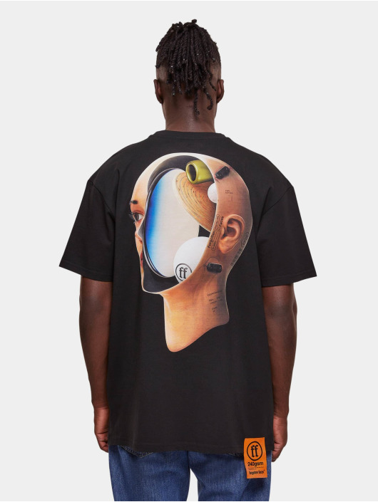 Forgotten Faces Camiseta Spheres Heavy Oversized negro