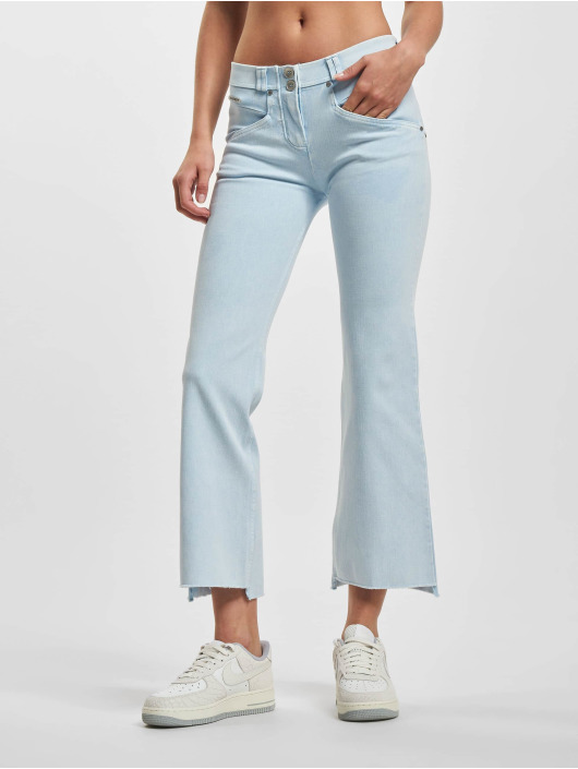 Freddy Boot cut jeans WRUP Snug Push Up 7/8 Regular Waist Raw Cut Flare blauw