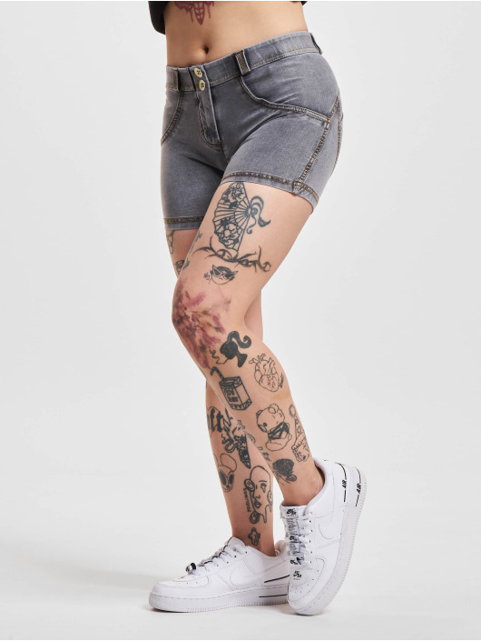 Freddy Pantalón cortos WRUP Drill Push Up Regular Waist gris