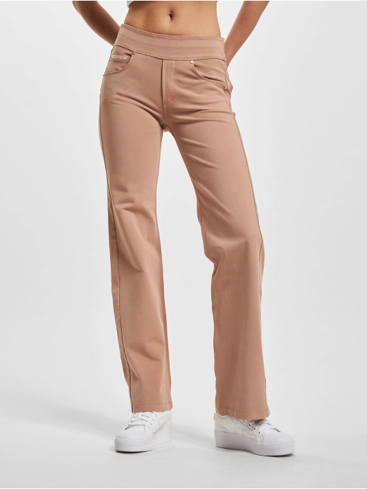 Freddy Slim Fit -farkut N.O.W. Yoga Comfort Mid Waist Slim Fit ruskea