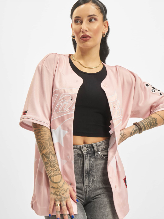 Fubu Chemise Star Baseball Jersey rose